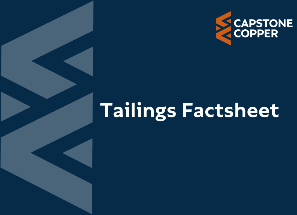 Cover of Tailings Factsheet (PDF)